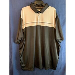 Men's Polo Ben Hogan Golf Shirt Black and Gray Size XXXL